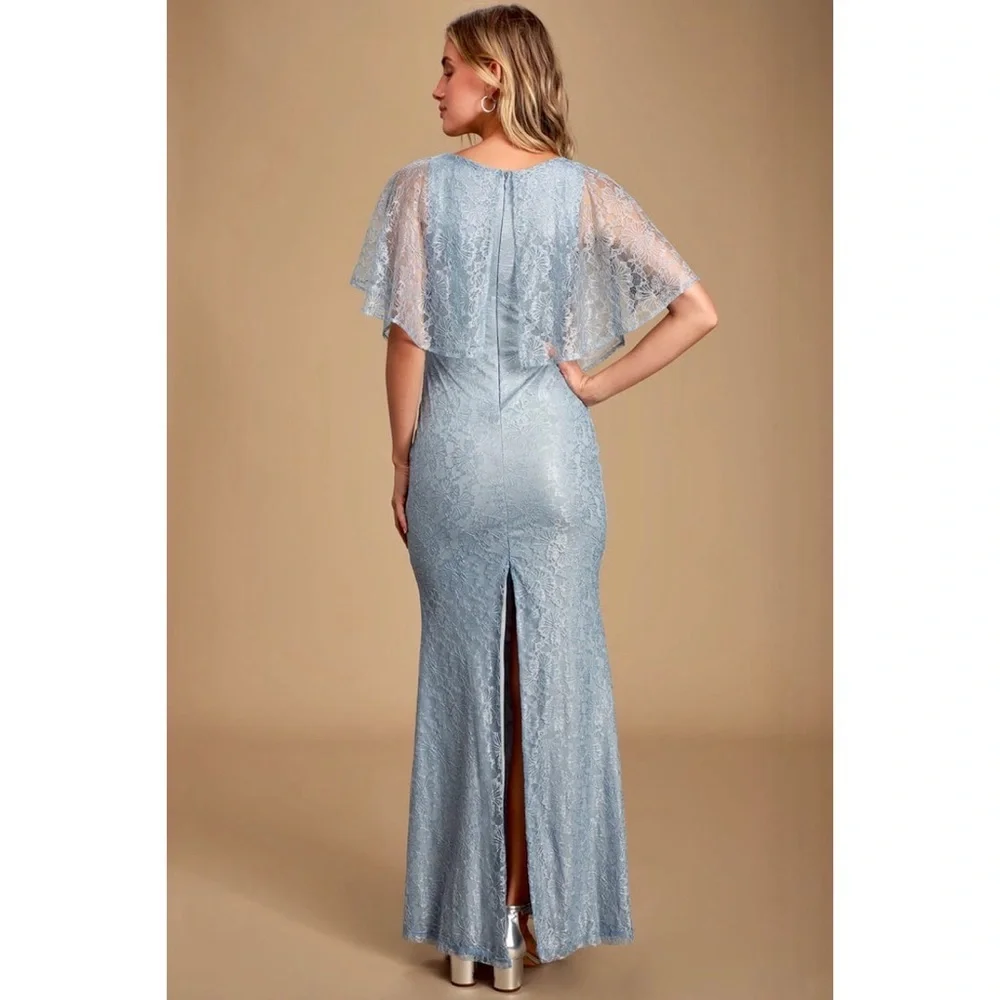 Lulu’s “Dreaming of You” Floral Lace Formal Dress - Picture 3 of 10